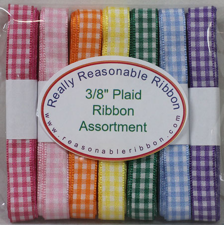 3/8" Plaid Ribbon Assortment RESTOCKED!