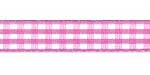 Gingham Bright Pink 3/8 Inch 